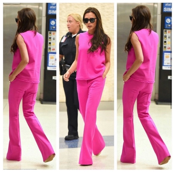 Victoria Beckham Vibrant Pink Women's Pants - Picture 9 of 10